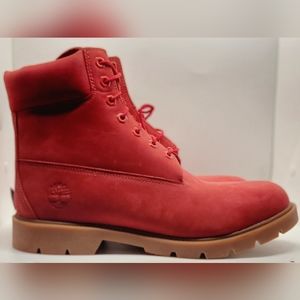 Brand New Rare TIMBERLAND MEN'S CLASSIC WATERPROOF BOOT RED NUBUCK Boots